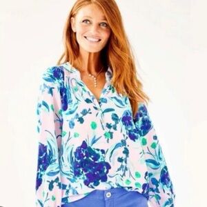 Lilly Pulitzer Elsa Silk Top M